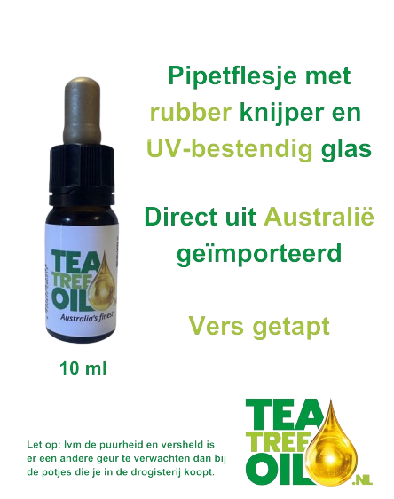 Tea Tree Olie 1x 10 ml in pipetfles