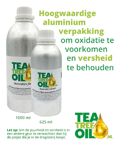 Tea Tree Olie 1x 625 ml in aluminium fles